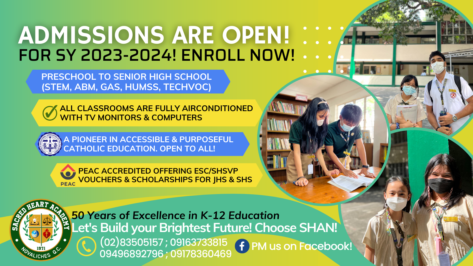 Sacred Heart Academy of Novaliches – Enrollment Ongoing!